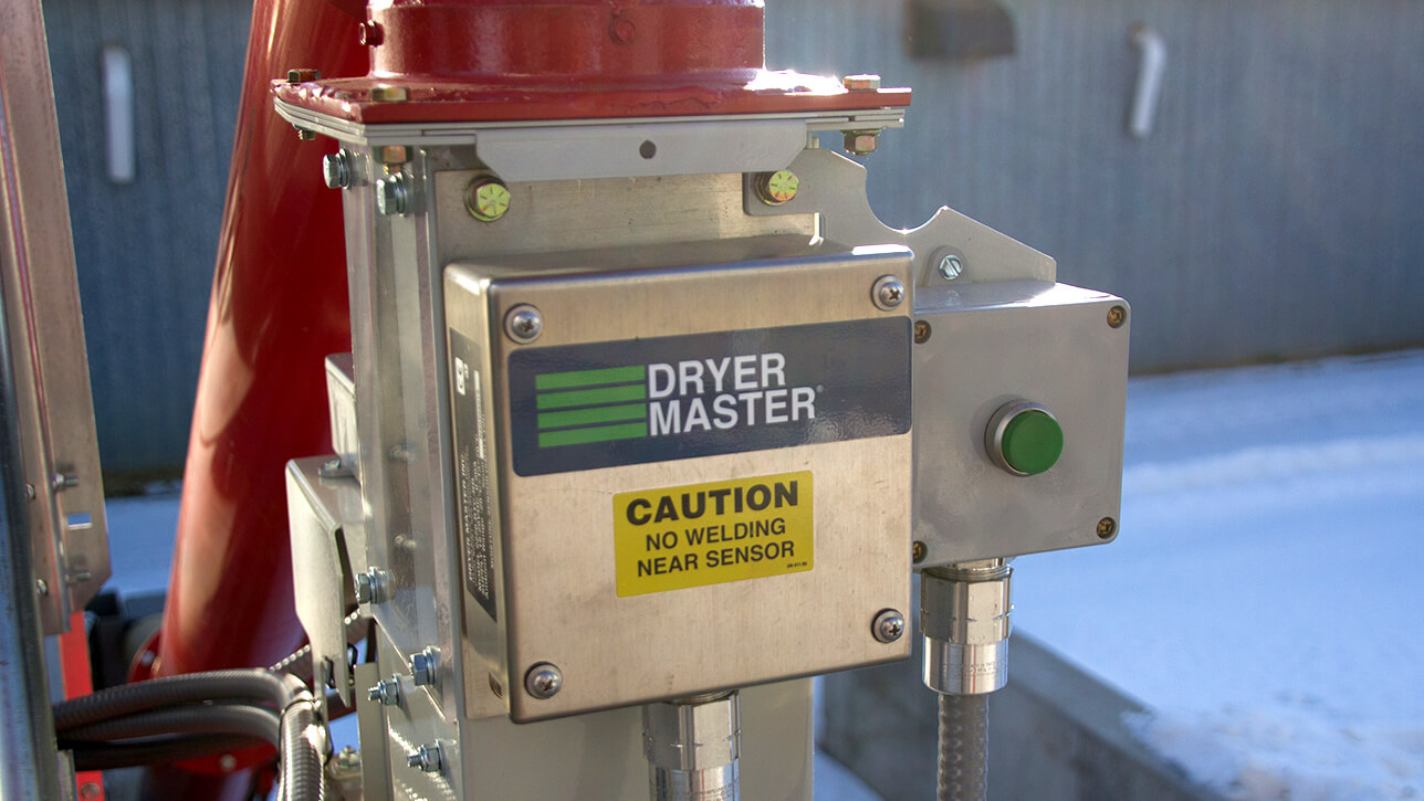 Dryer Master Sensor on Grain Handler Mixed Flow Dryer